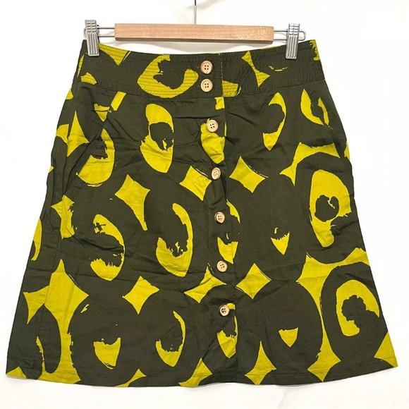 Marimekko for Anthropologie Green Skirt - Size 10 - Picture 3 of 8